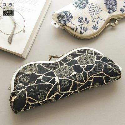 AYANOKOJI 【在庫商品】山型がま口メガネケース【Kintsugiジャガード】 [M便 9/10]