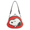 革ヒモ付き3.3寸がま口財布【PEANUTS_サガラ刺繍】