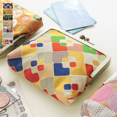 AYANOKOJI 【在庫商品】平親子がま口財布【金襴・帯地（アソート）】[M便 1/3]