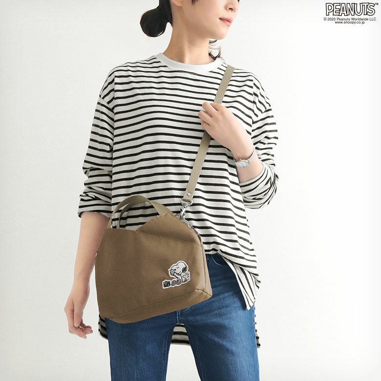 がま口レイヤードショルダーバッグ【PEANUTS_(S)25SS】