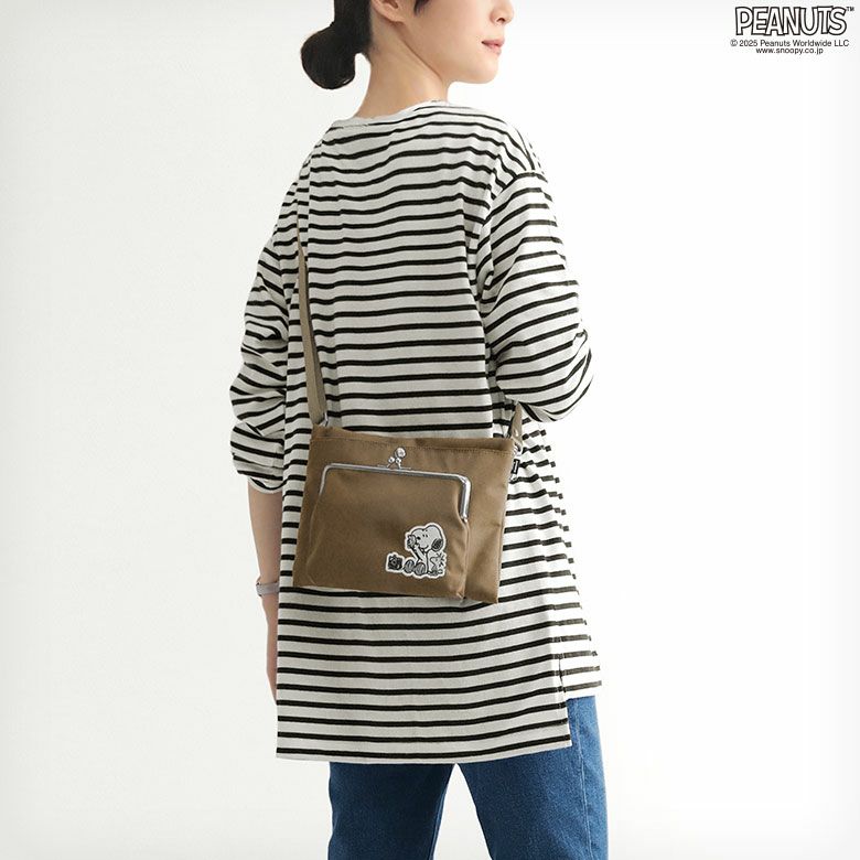 がま口ポケット付きサコッシュ【PEANUTS_(S)25SS】