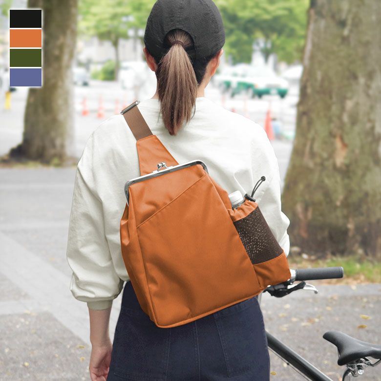 がま口スエヒロスリングバッグ【Sarei Sleek】イメージ