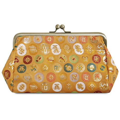 在庫商品】がま口トラベルポーチ（ライト）【金襴・帯地（アソート