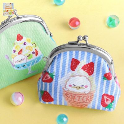 がま口ポーチ＆サイドポケット付きスクエアトートバッグ✽あんこちゃん✽ がま口ポーチ＆サイドポケット付きスクエアトートバッグ✽あんこ