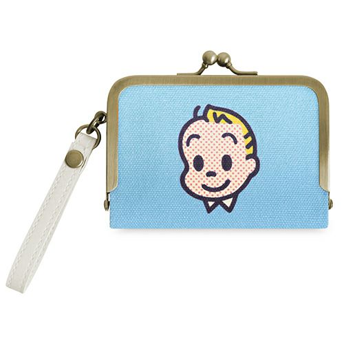 ストラップ付き横型がま口パスケース【OSAMU GOODS】