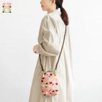 がま口お散歩ポシェット（ハギ）【ガマグチヨタカと和菓子】