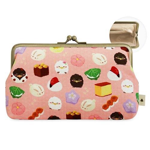 在庫商品】6寸がま口平ポーチ【限定品（アソート）】[M便 1/2