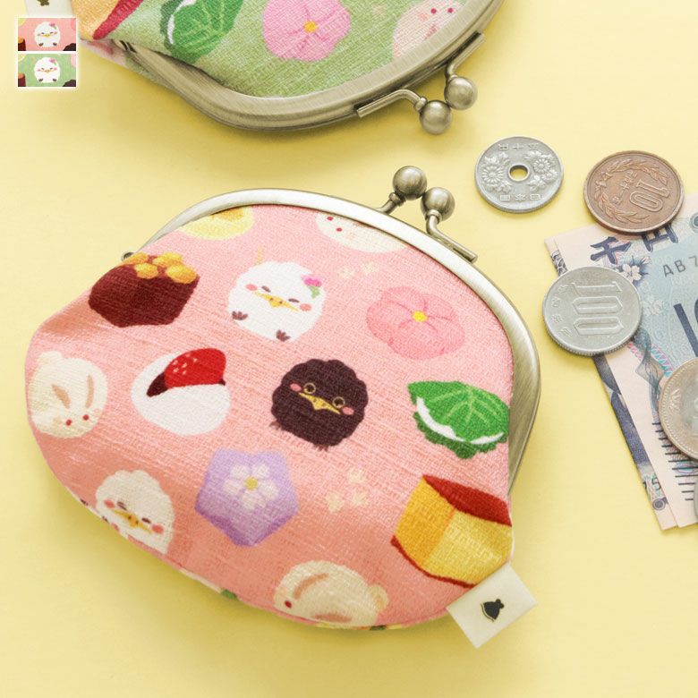 もちこさま専用 楽天市場】【在庫商品】3.3寸がま口財布【キンモクセイ刺繍】 [M