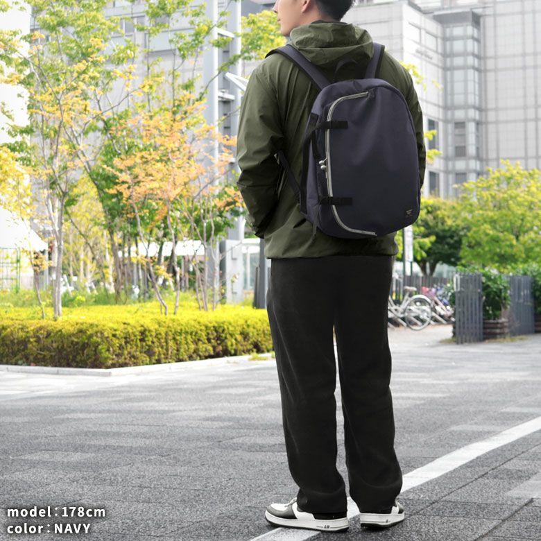  【在庫商品】ラウンドがま口アーバンリュック【Sarei HOMME＋】※がまろっく付き