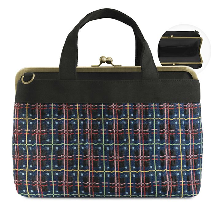 在庫商品】がま口手提げバッグ【ポップチェック】 | AYANOKOJI（あやの