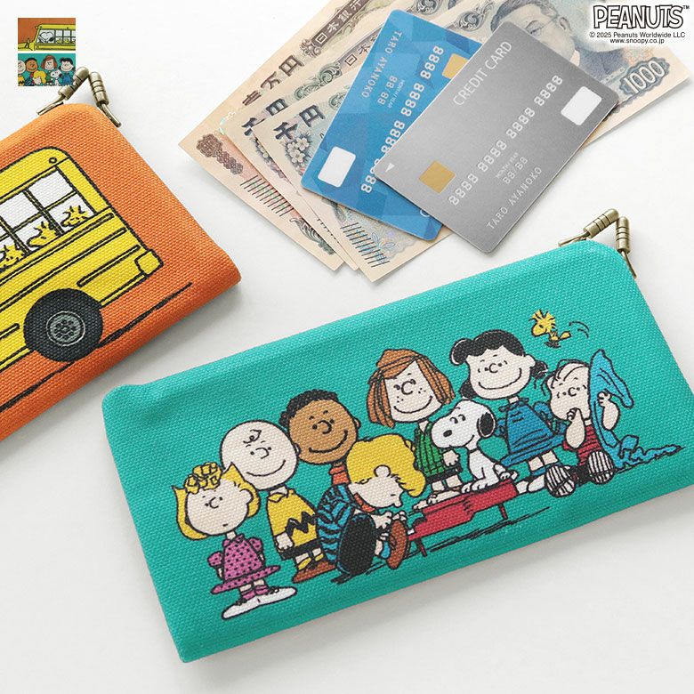 天溝がま口ウォレット（ロング）【PEANUTS_25AW(FRIENDS)】