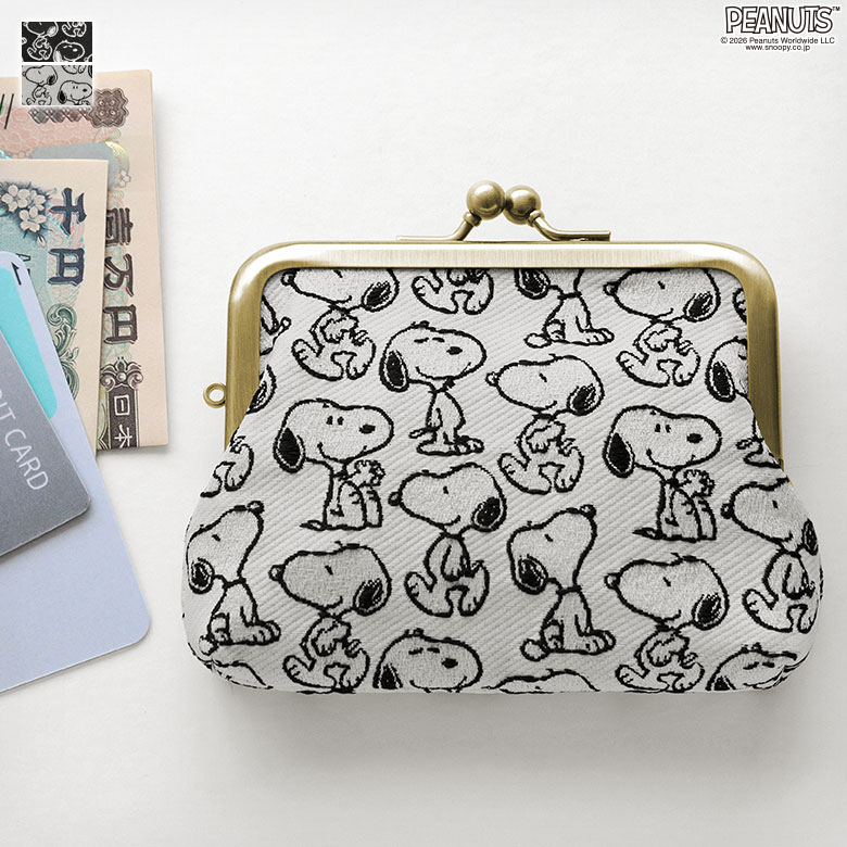 3.5寸がま口コインケース＋（プラス）【PEANUTS_25AW(JQ)】