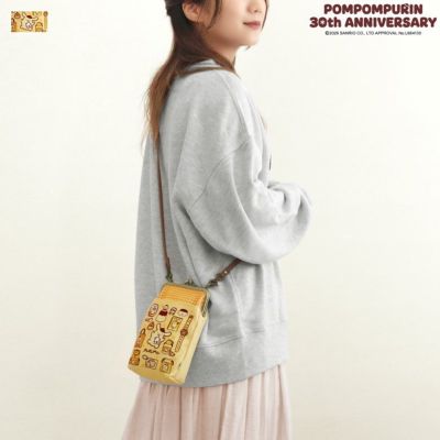 在庫商品】がま口お散歩ポシェット【ポムポムプリン30th】[M便 1/2