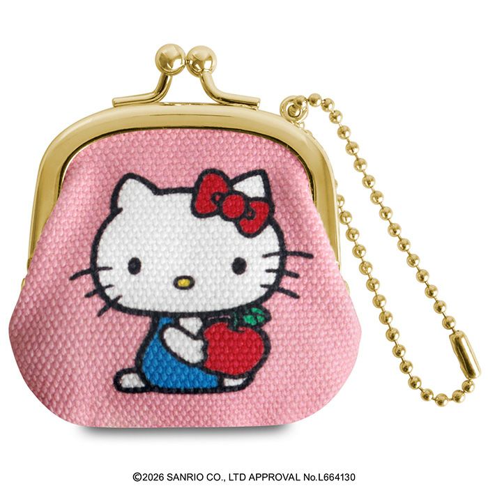 在庫商品】1.7寸ミニがま口チャーム【HELLO KITTY70's】[M便 1/8
