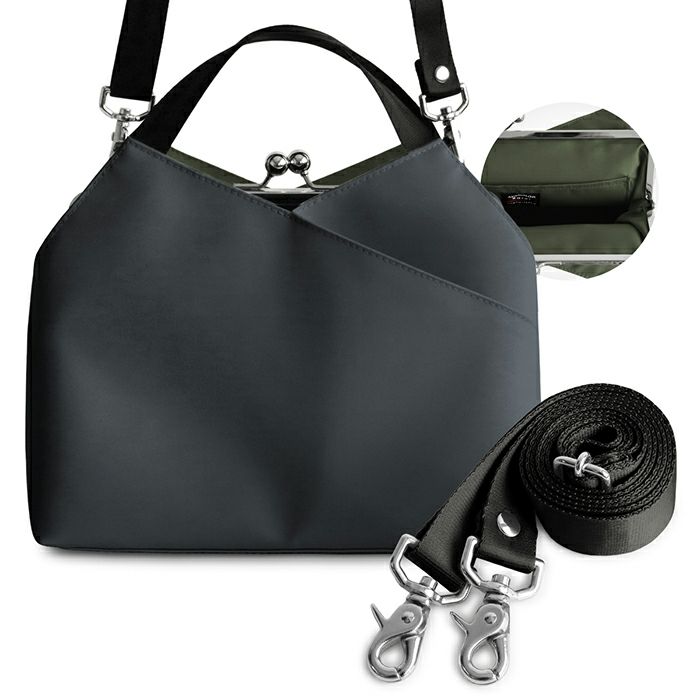 在庫商品】がま口レイヤードショルダーバッグ【Sarei デューロン