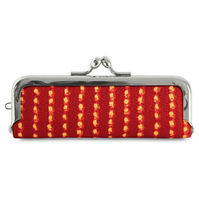 在庫商品】がま口印鑑ケース【ちりめん・小紋柄】 [M便 1/8